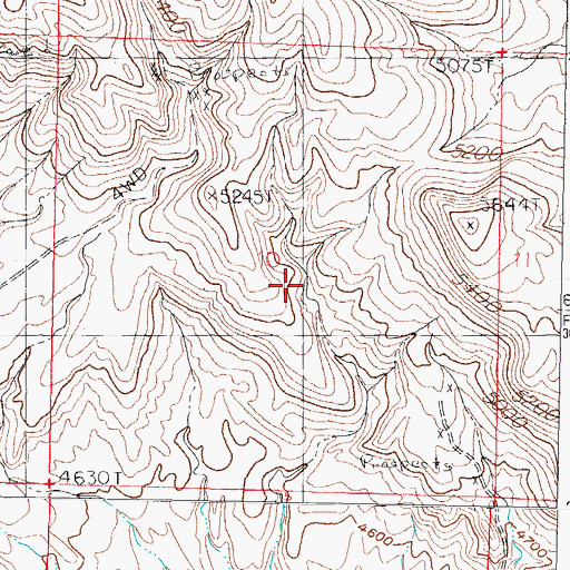 Topographic Map of Palm Park Mine, NM