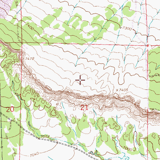 Topographic Map of Elkins Thoreau Pit Number 3, NM