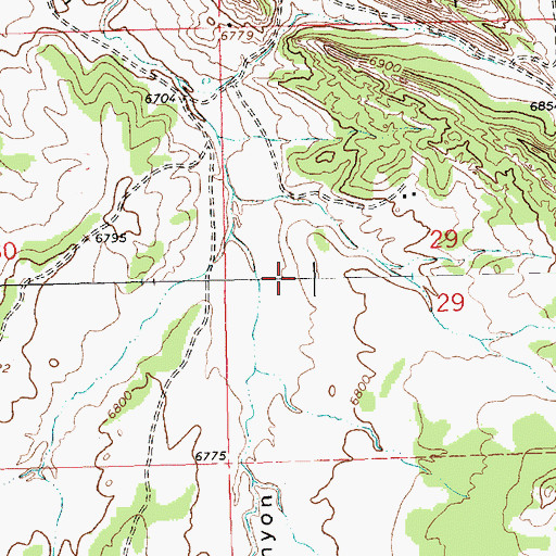 Topographic Map of Peacock Numbers 2, 3 and 4 Mines, NM