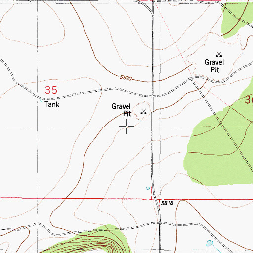 Topographic Map of Knight Pit, NM