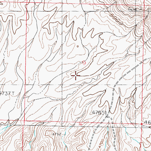 Topographic Map of Velarde Manganese Prospect, NM