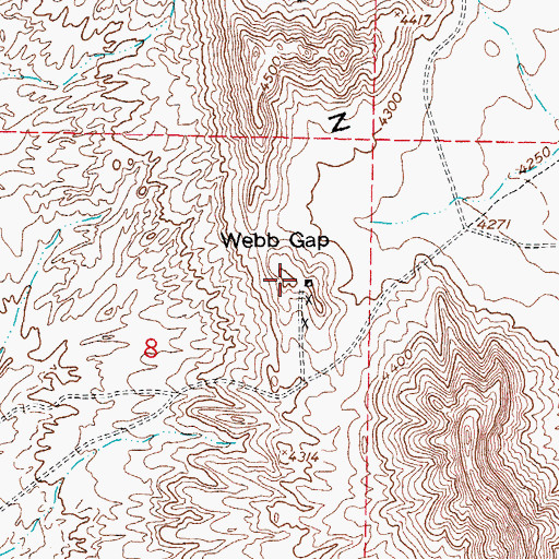 Topographic Map of Copiapo Mine, NM