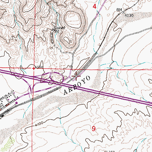 Topographic Map of Rincon Well, NM
