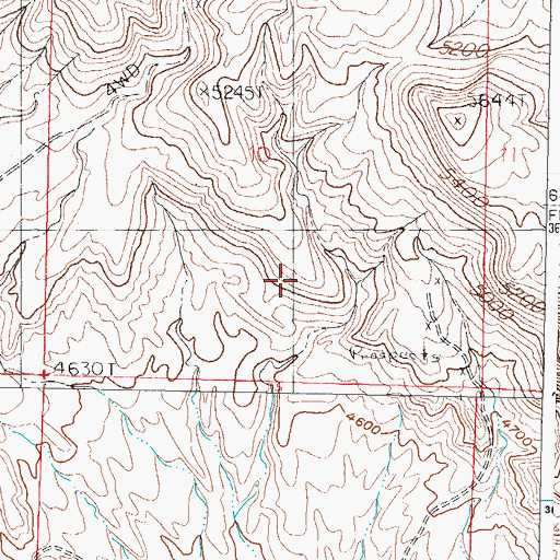 Topographic Map of Blackie Mine, NM