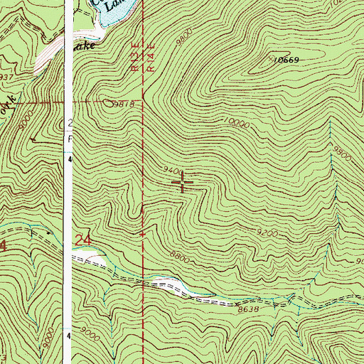 Topographic Map of Cabresta Canyon, NM