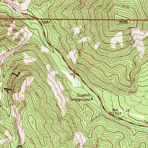 Topographic Map of Hanosh, NM