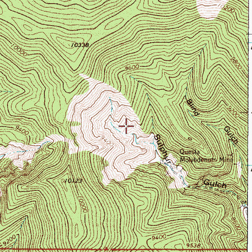 Topographic Map of Hercules Group, NM