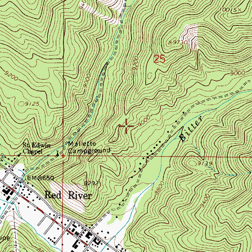 Topographic Map of Ethel Group, NM