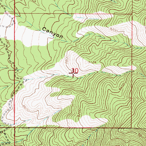 Topographic Map of Garrapata, NM