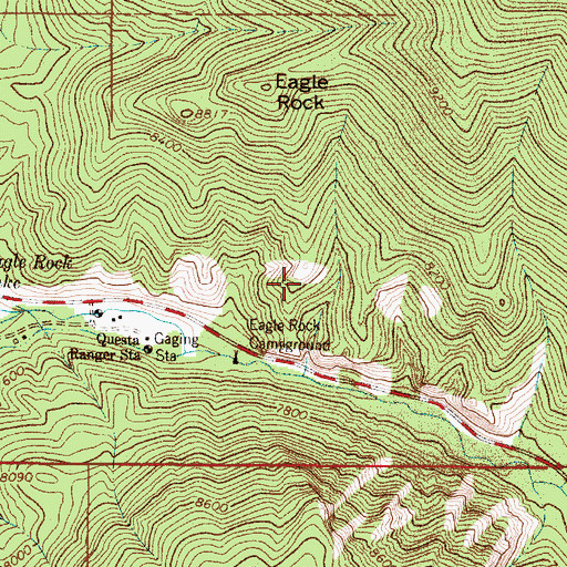 Topographic Map of Williams Claims, NM