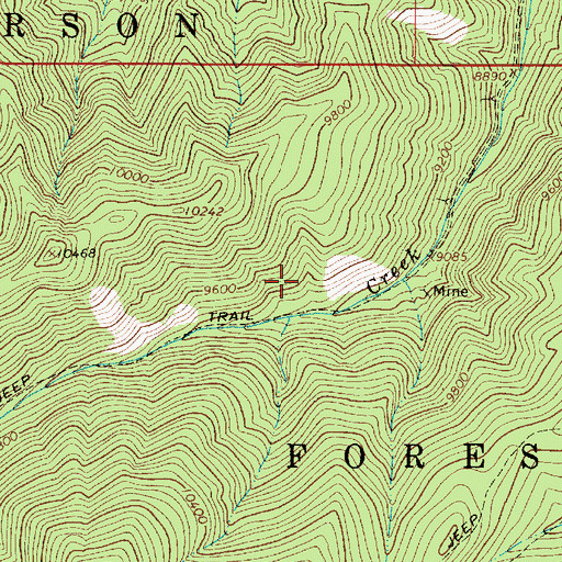 Topographic Map of Moberg Group, NM