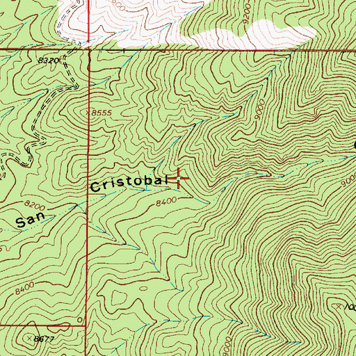 Topographic Map of Portico Prospect, NM