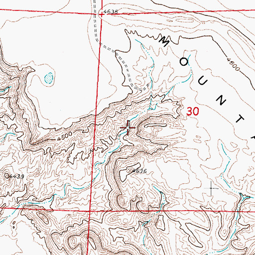 Topographic Map of Last Chance, NM