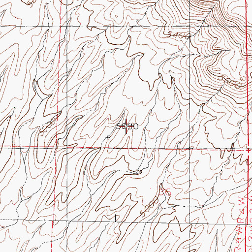 Topographic Map of Mary Jane Claims, NM