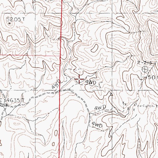Topographic Map of Gar-Spar, NM