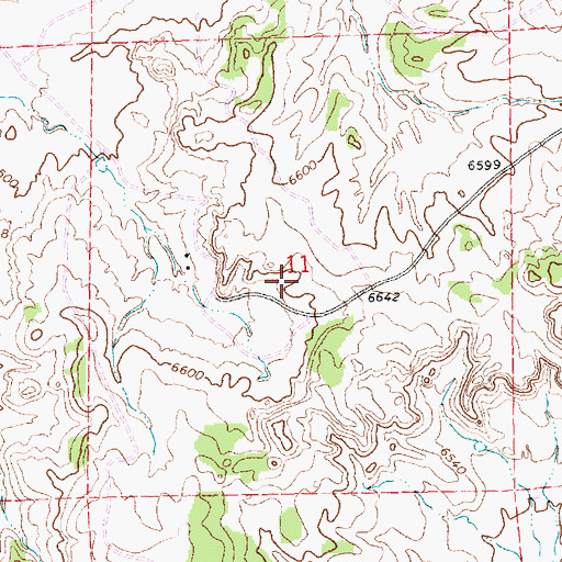 Topographic Map of Gibson Number 4 Mine, NM