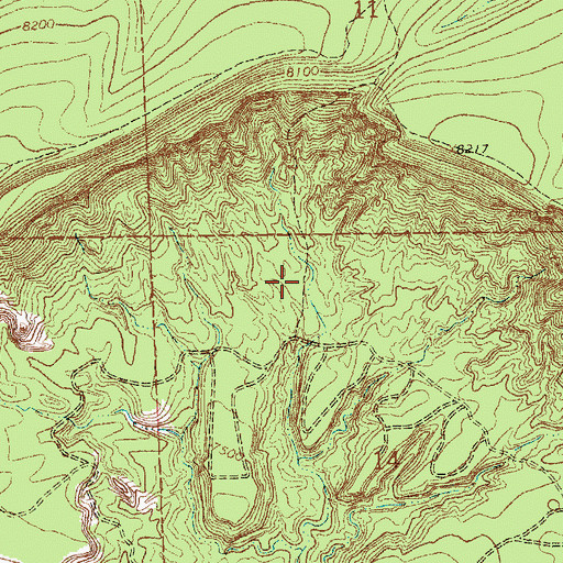 Topographic Map of Largo Uranium Deposit, NM