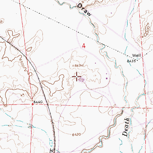 Topographic Map of Mentmore Coal Mine, NM
