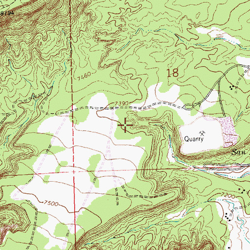 Topographic Map of Eagle Uranium Deposit, NM