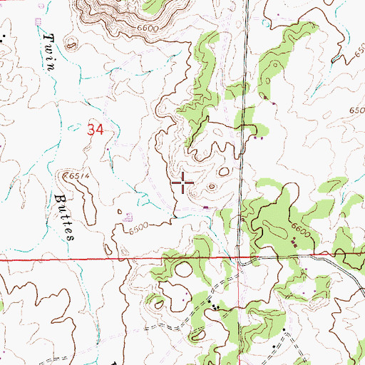 Topographic Map of Thatcher Mine, NM