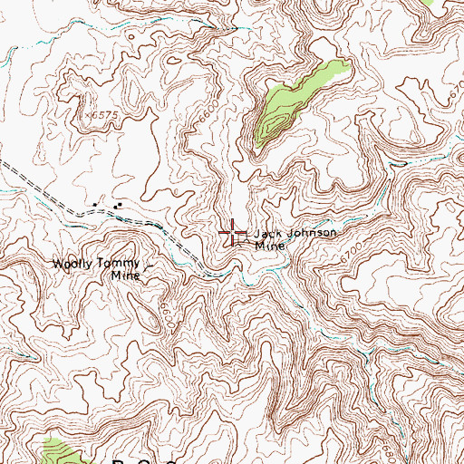Topographic Map of Jack Johnson, NM