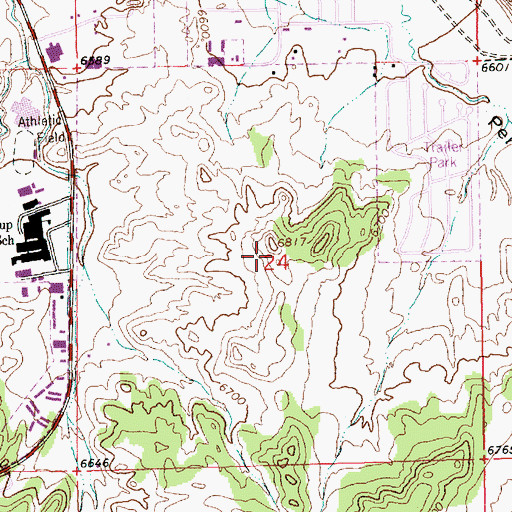 Topographic Map of Juliano Mine, NM