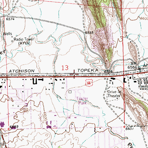 Topographic Map of Golino Mine, NM