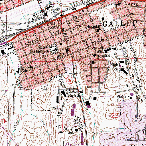 Topographic Map of Fellin Prospect, NM