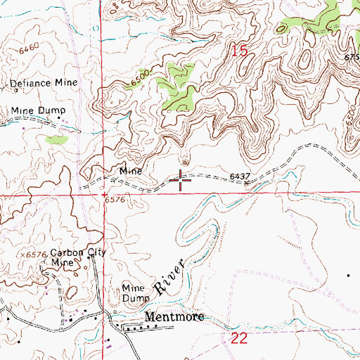 Topographic Map of New Mine, NM