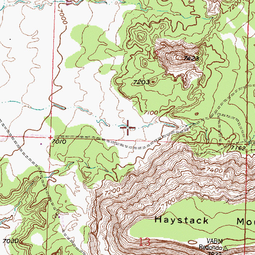 Topographic Map of Haystack Open Pit, NM