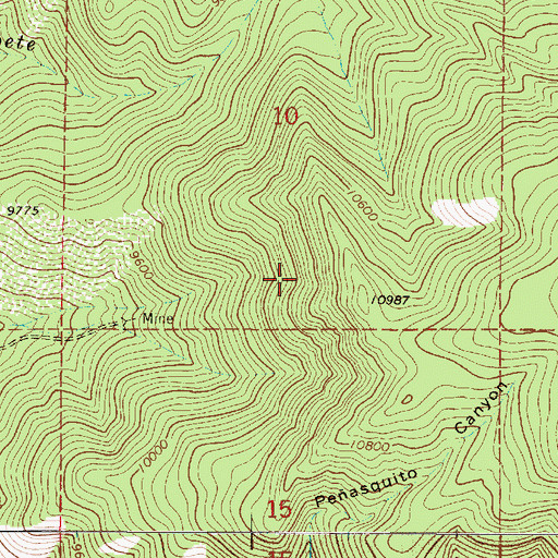 Topographic Map of Esperanza Claim, NM