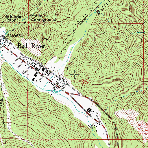 Topographic Map of Esther Prospect, NM