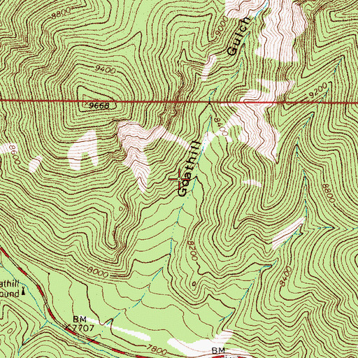 Topographic Map of BJB Prospects, NM
