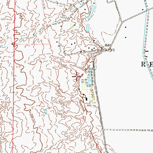 Topographic Map of 10130 Water Well, NM