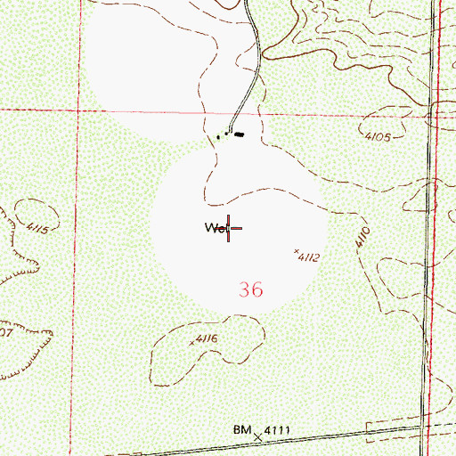 Topographic Map of 10161 Water Well, NM