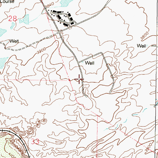 Topographic Map of 10176 Water Well, NM