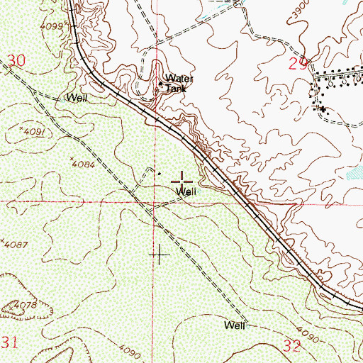 Topographic Map of 10144 Water Well, NM