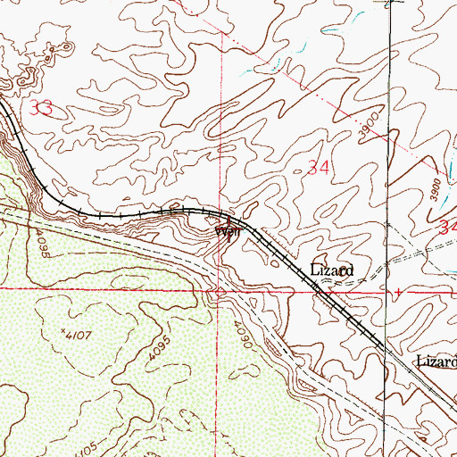 Topographic Map of Q-70 Water Well, NM