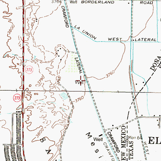 Topographic Map of Q-141 Water Well, NM