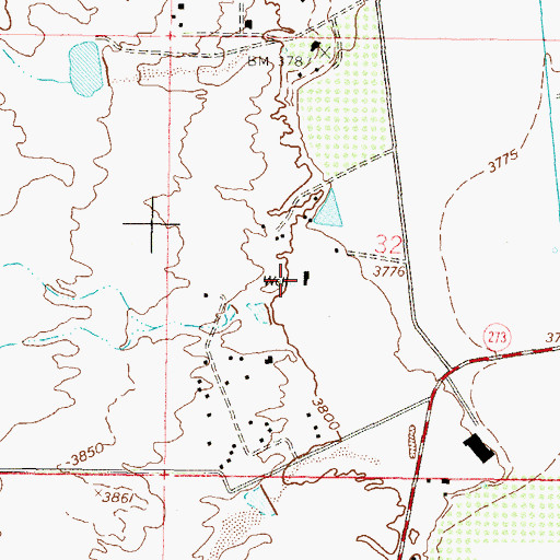 Topographic Map of Q-101 Water Well, NM