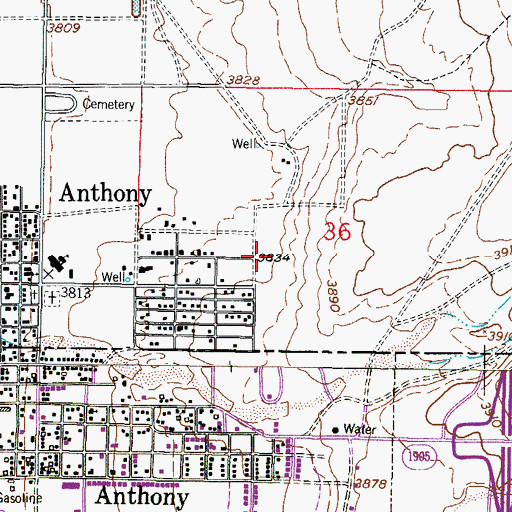 Topographic Map of Number 2 Water Well, NM