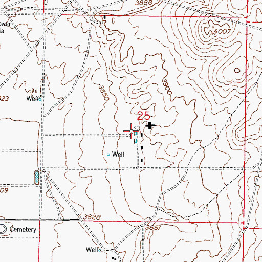 Topographic Map of K 20 Water Well, NM