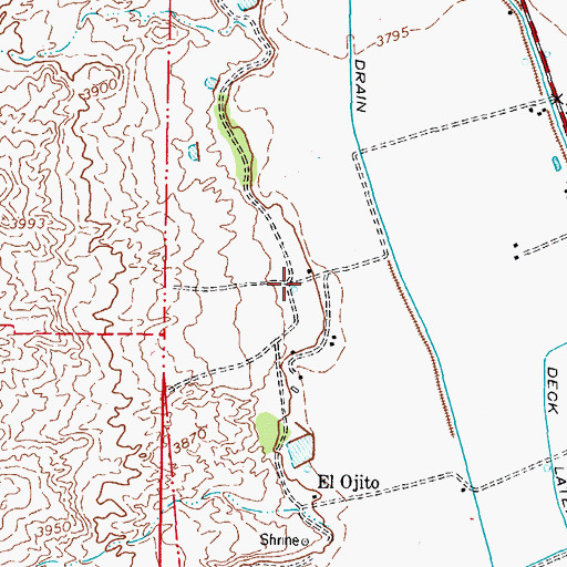 Topographic Map of 10122 Water Well, NM