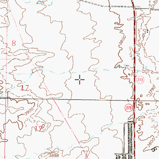 Topographic Map of 10162 Water Well, NM