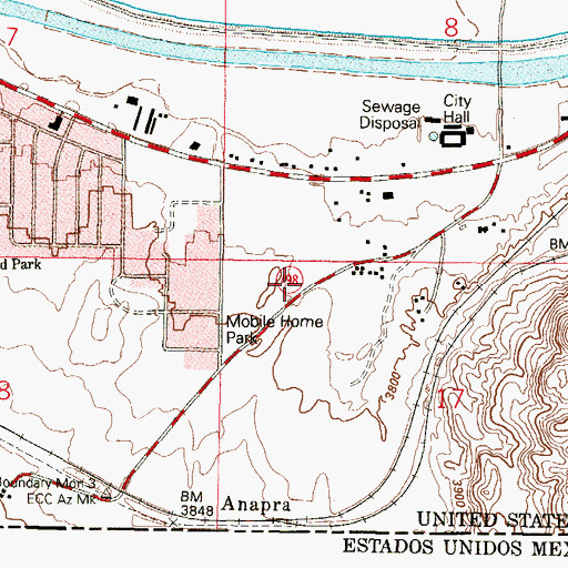 Topographic Map of NM14912518 Water Well, NM