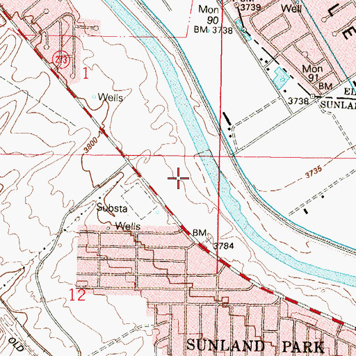 Topographic Map of U 42 Water Well, NM