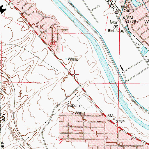 Topographic Map of U 38 Water Well, NM
