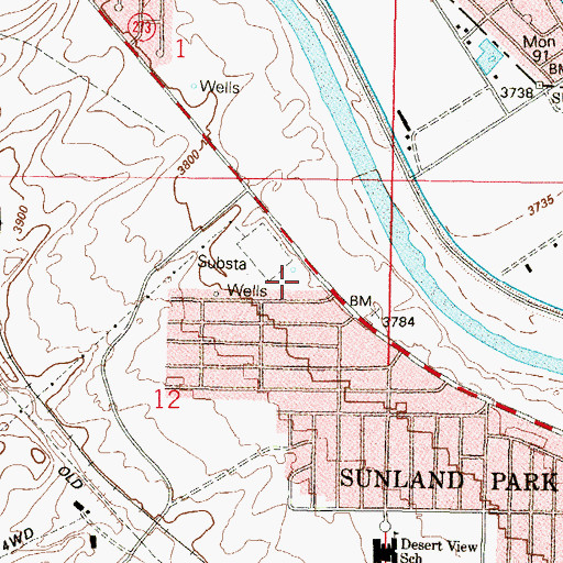 Topographic Map of U 48 Water Well, NM