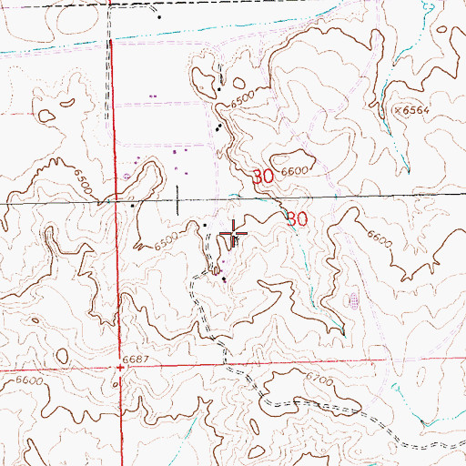Topographic Map of Mutual Col Water Well, NM