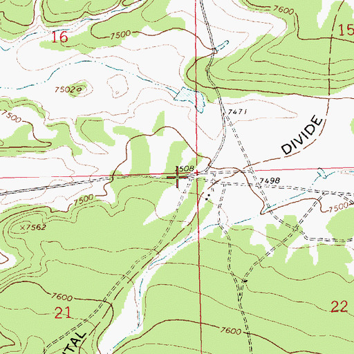 Topographic Map of 10013 Water Well, NM